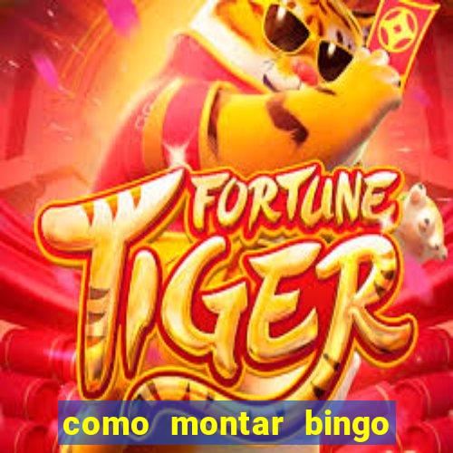 como montar bingo brinquedos toia